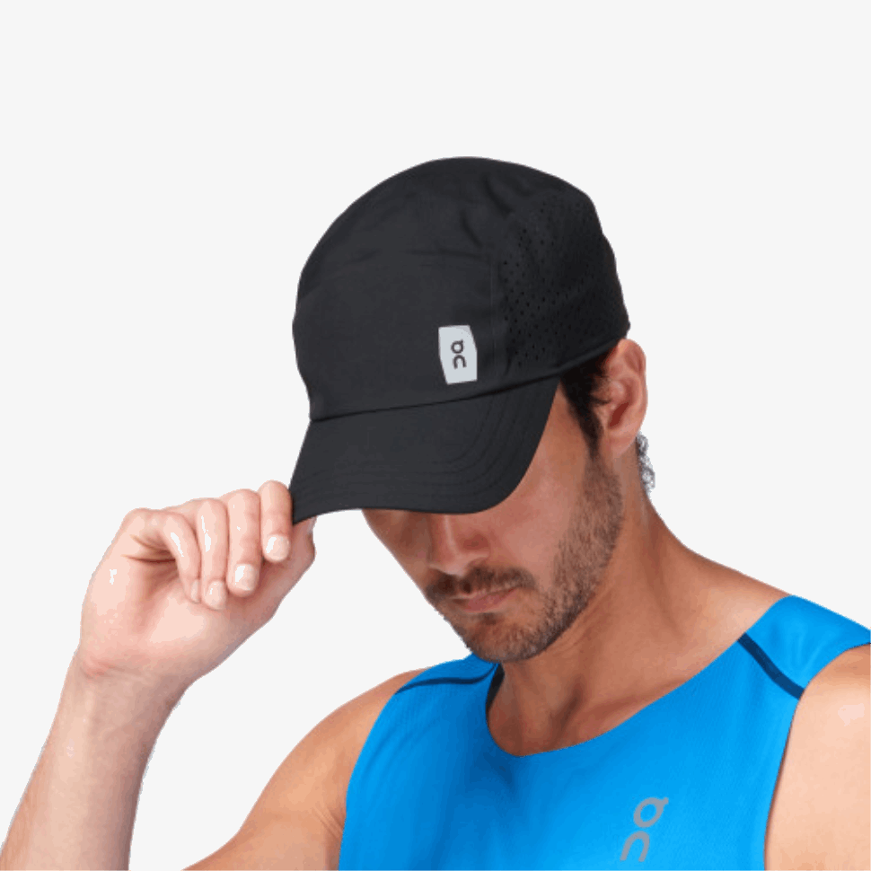 Lightweight Cap Black On Running