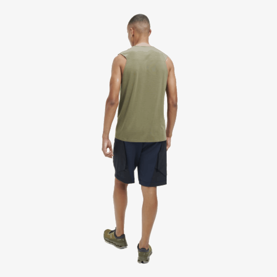 Training Tank Olive On Running