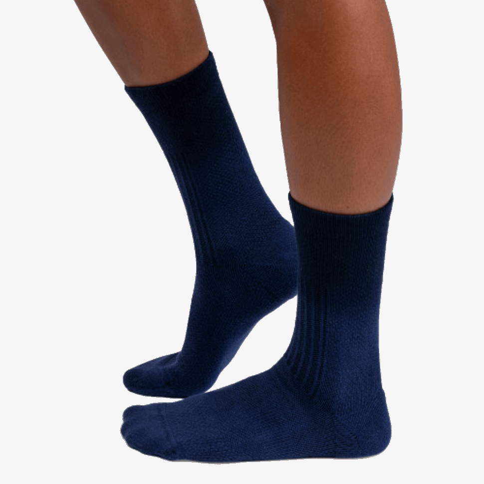 Everyday Sock Denim-Black On Running