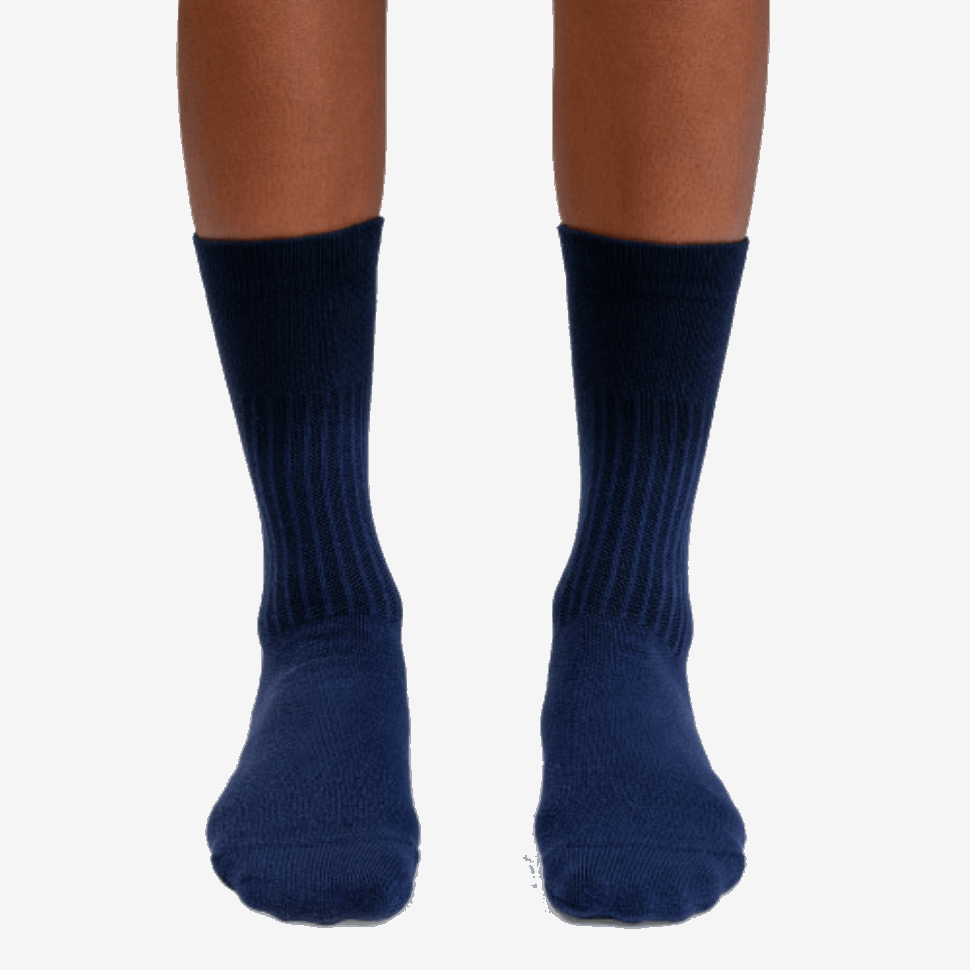Everyday Sock Denim-Black On Running