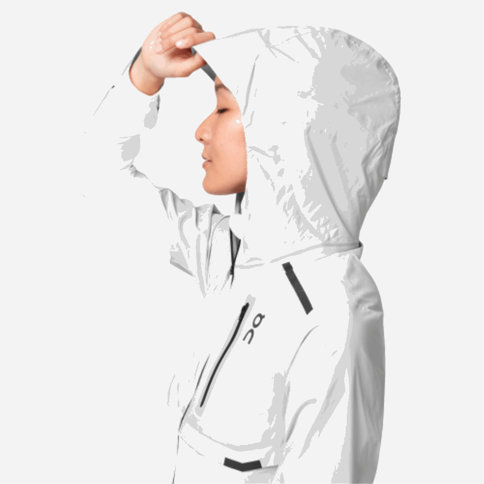 Weather Jacket Grey-White On Running