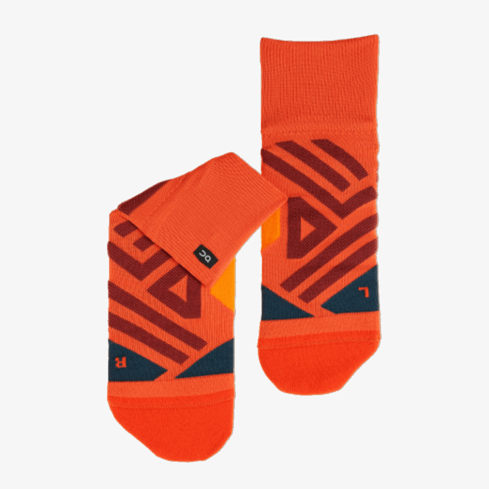 Mid Sock On Running Rust-Navy