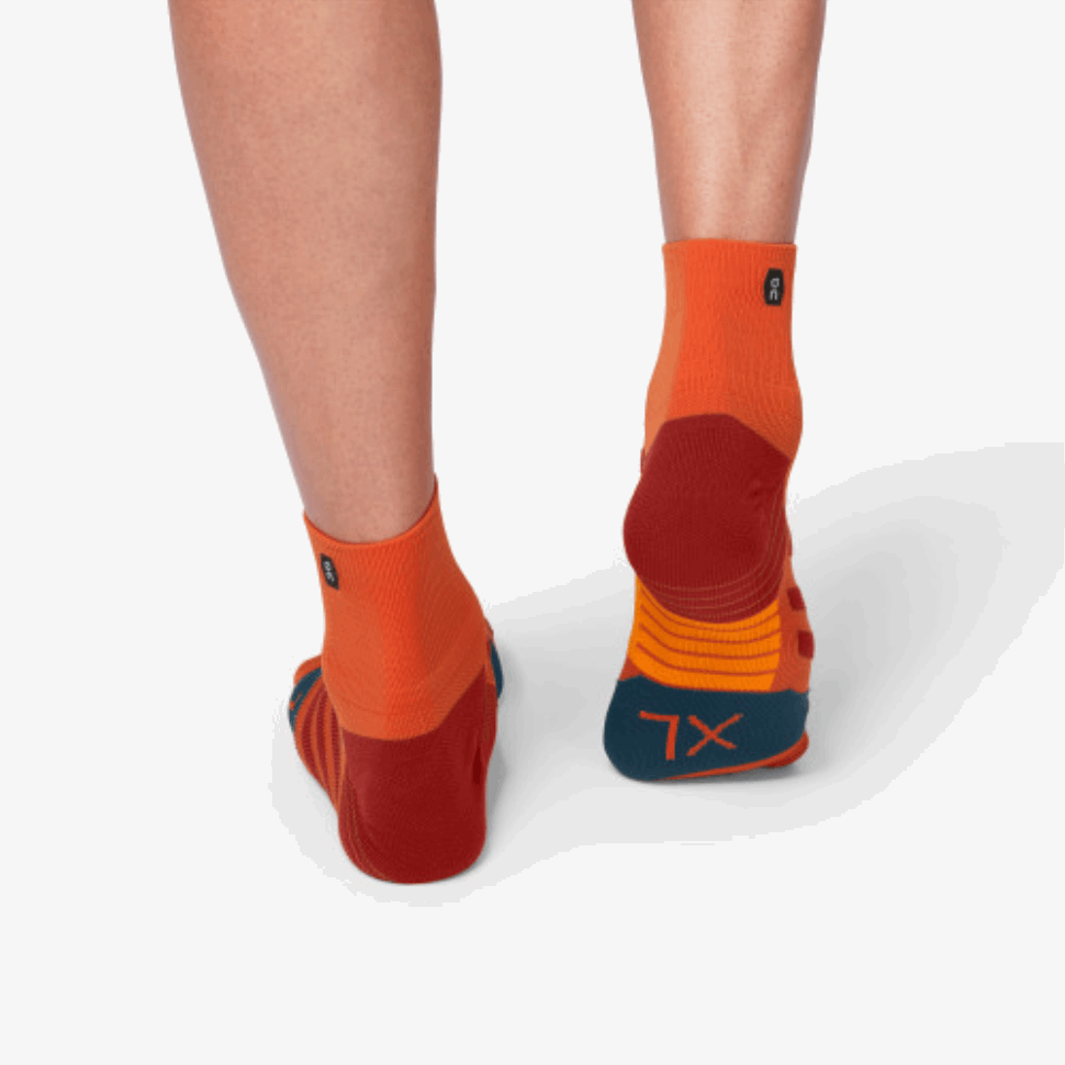 Mid Sock On Running Rust-Navy