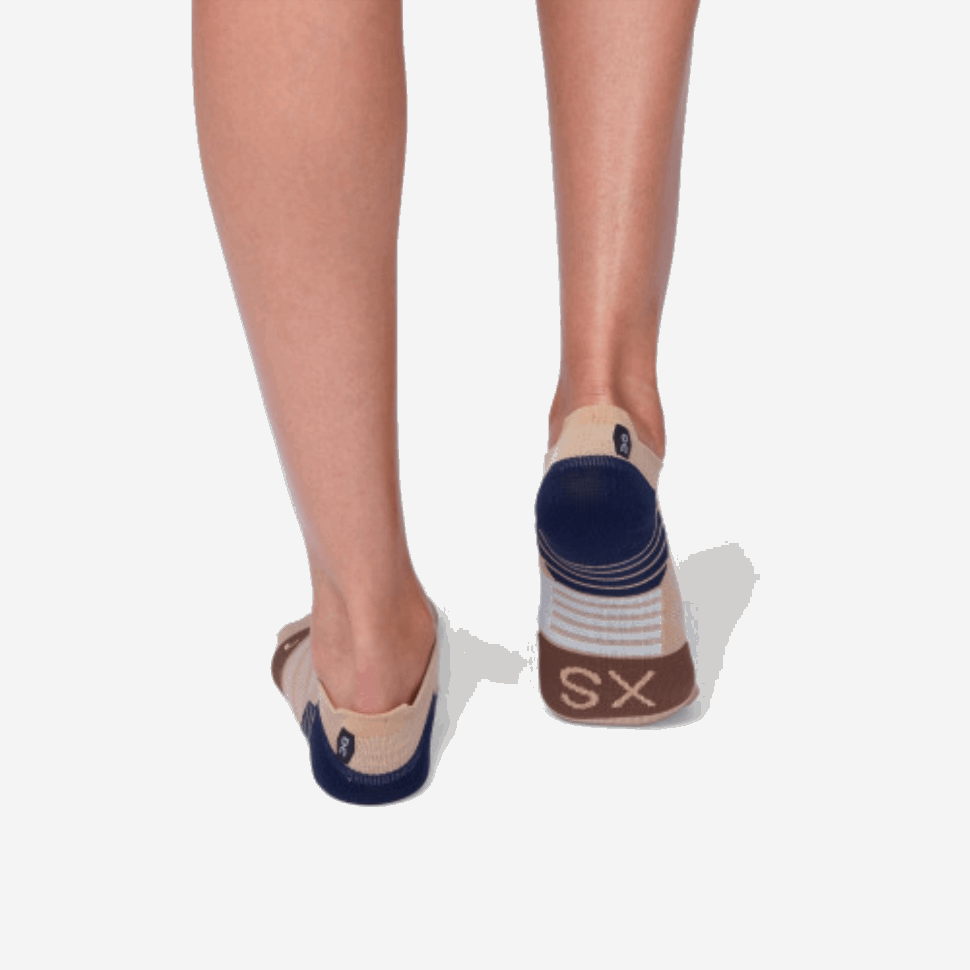 Low Sock On Running Rosebrown-Grey