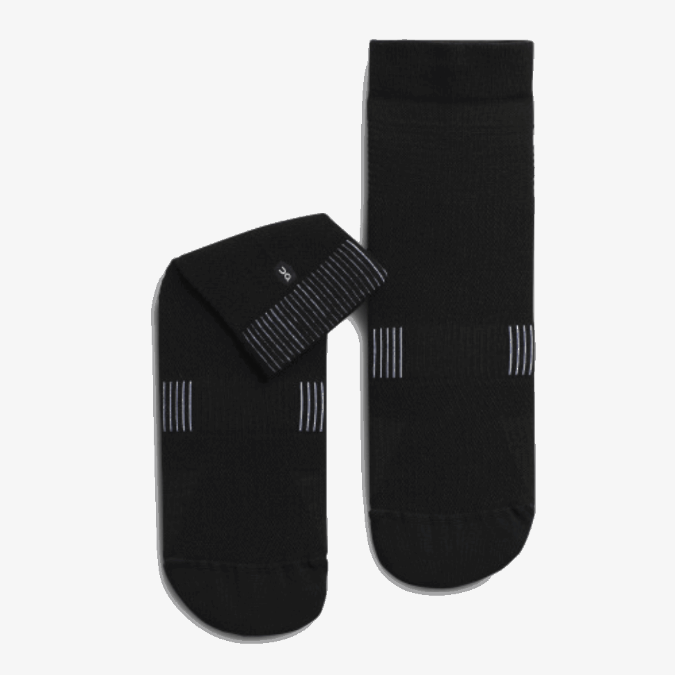 Ultralight Mid Sock Black-White On Running