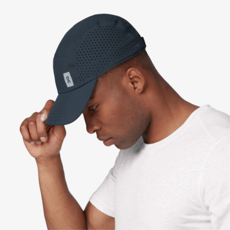 Lightweight Cap On Running Navy