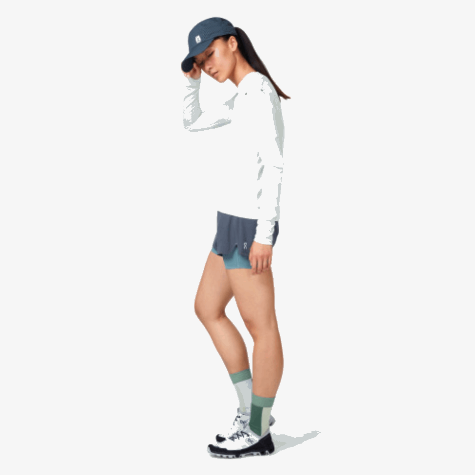 Lightweight Cap On Running Navy