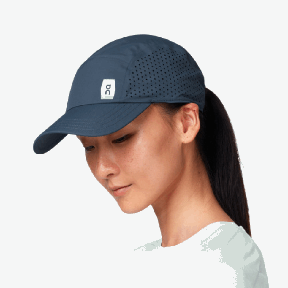 Lightweight Cap On Running Navy