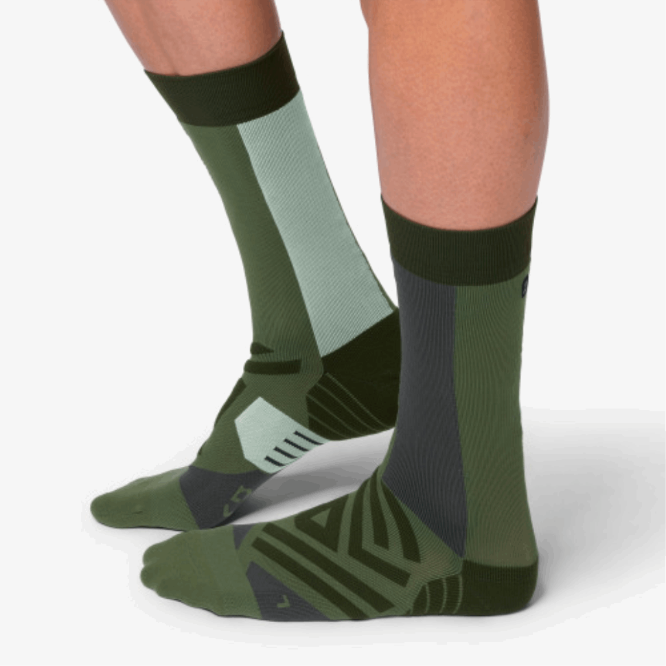 High Sock Forest-Moss On Running