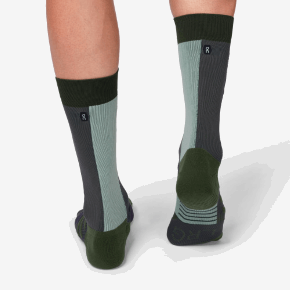 High Sock Forest-Moss On Running