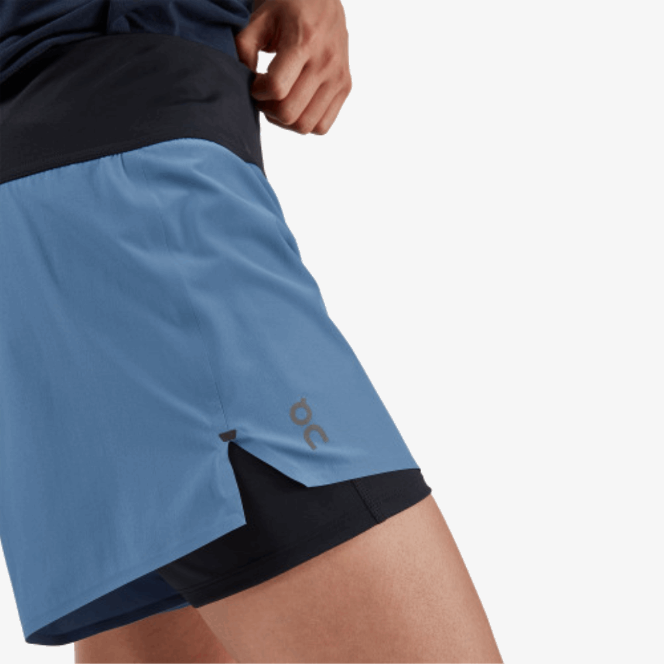 Running Shorts Cerulean-Black On Running