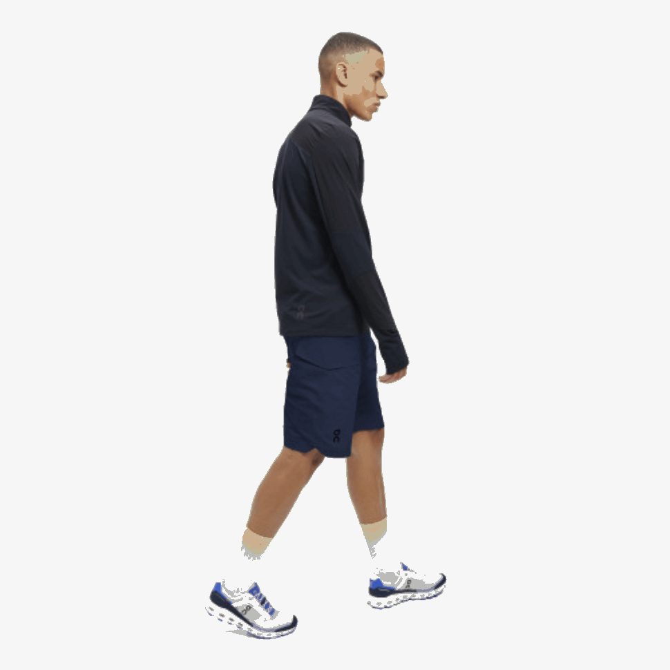 Explorer Shorts On Running Navy