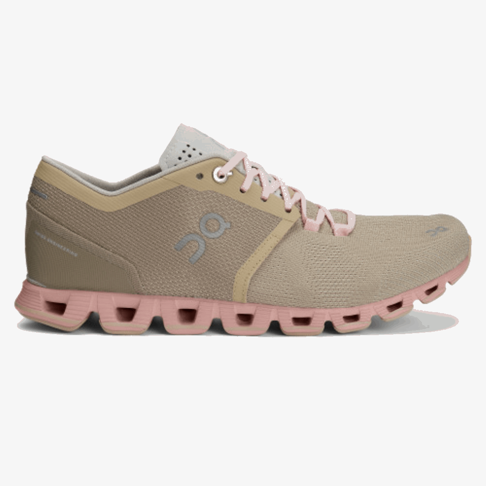 On Running Cloud X Sand-Rose