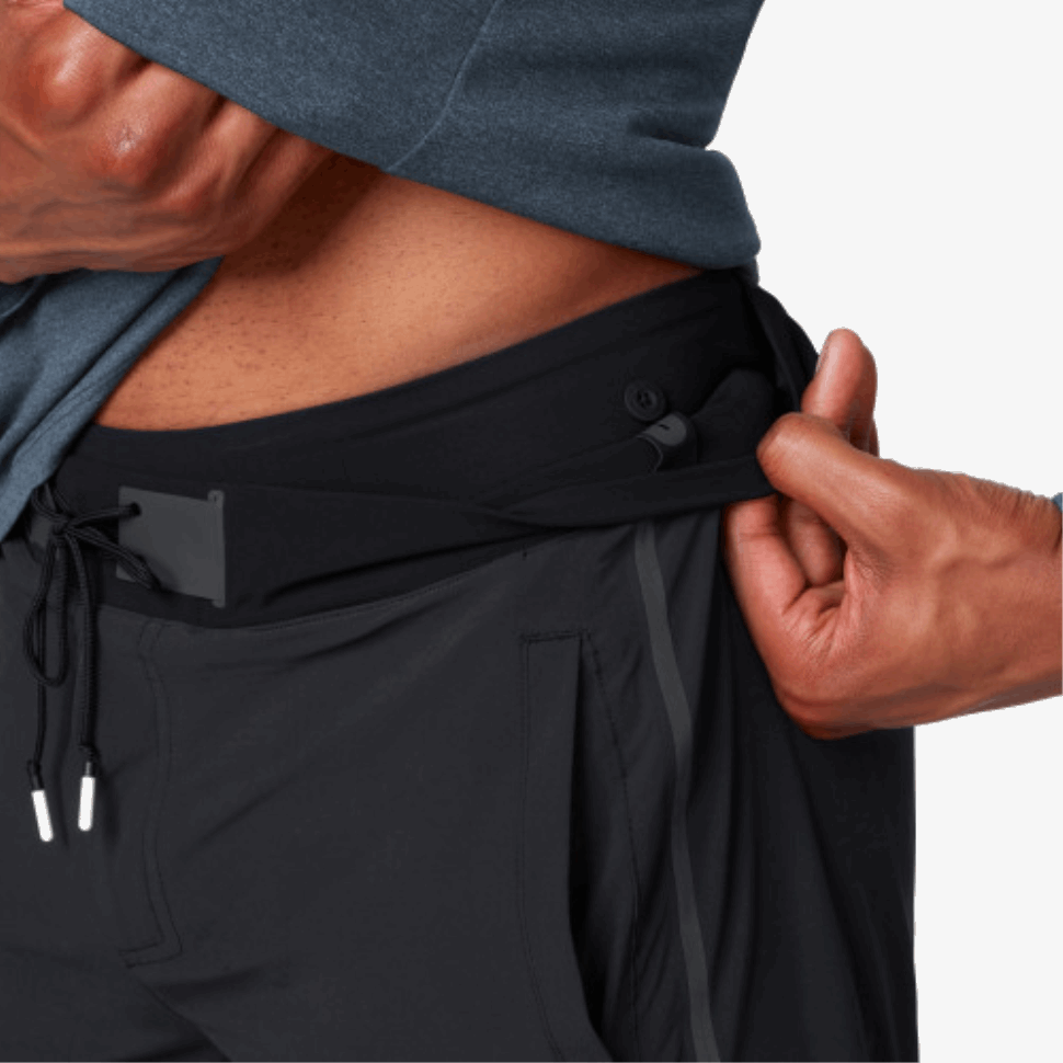 Hybrid Shorts On Running Black