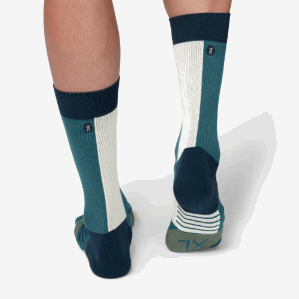 On Running High Sock Storm-Moss