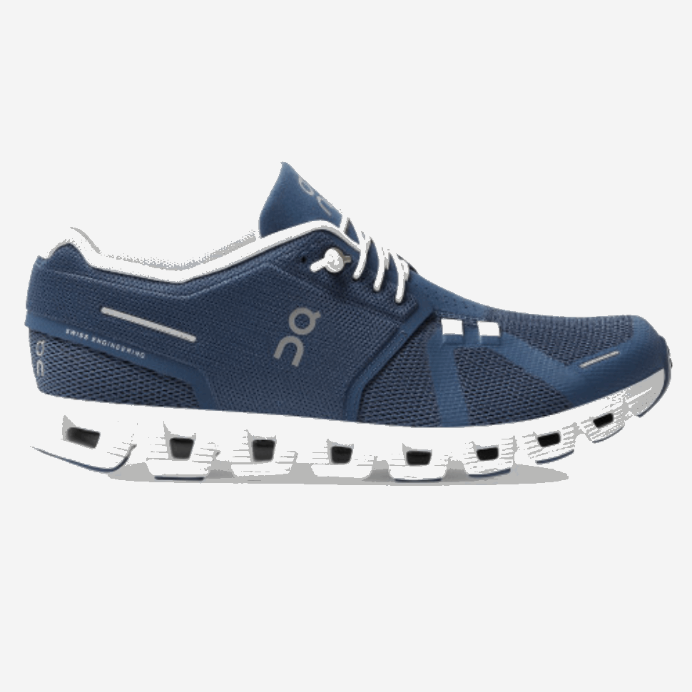 Cloud 5 Denim-White On Running