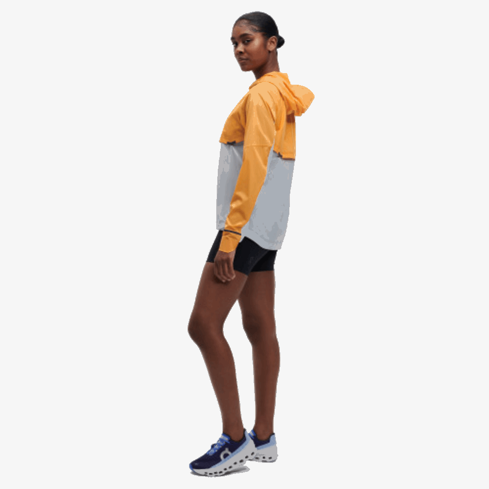 On Running Weather Jacket Mango-Hail