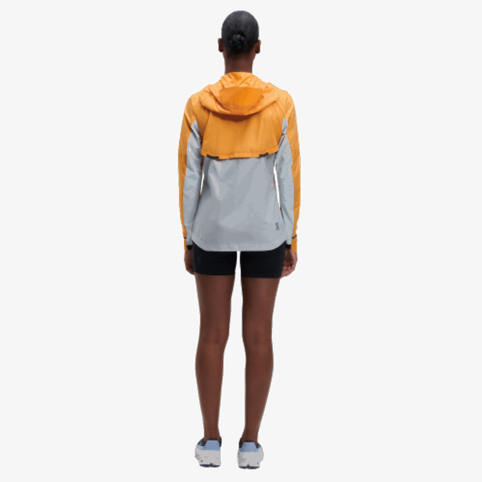 On Running Weather Jacket Mango-Hail
