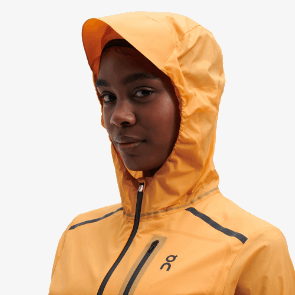 On Running Weather Jacket Mango-Hail