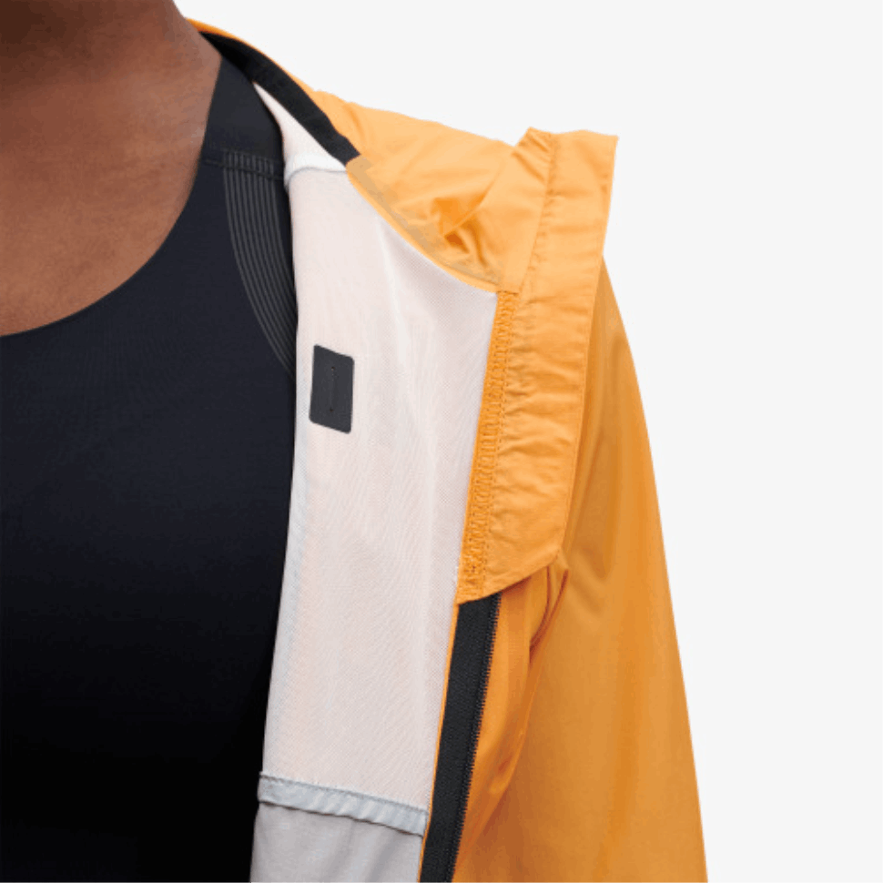 On Running Weather Jacket Mango-Hail