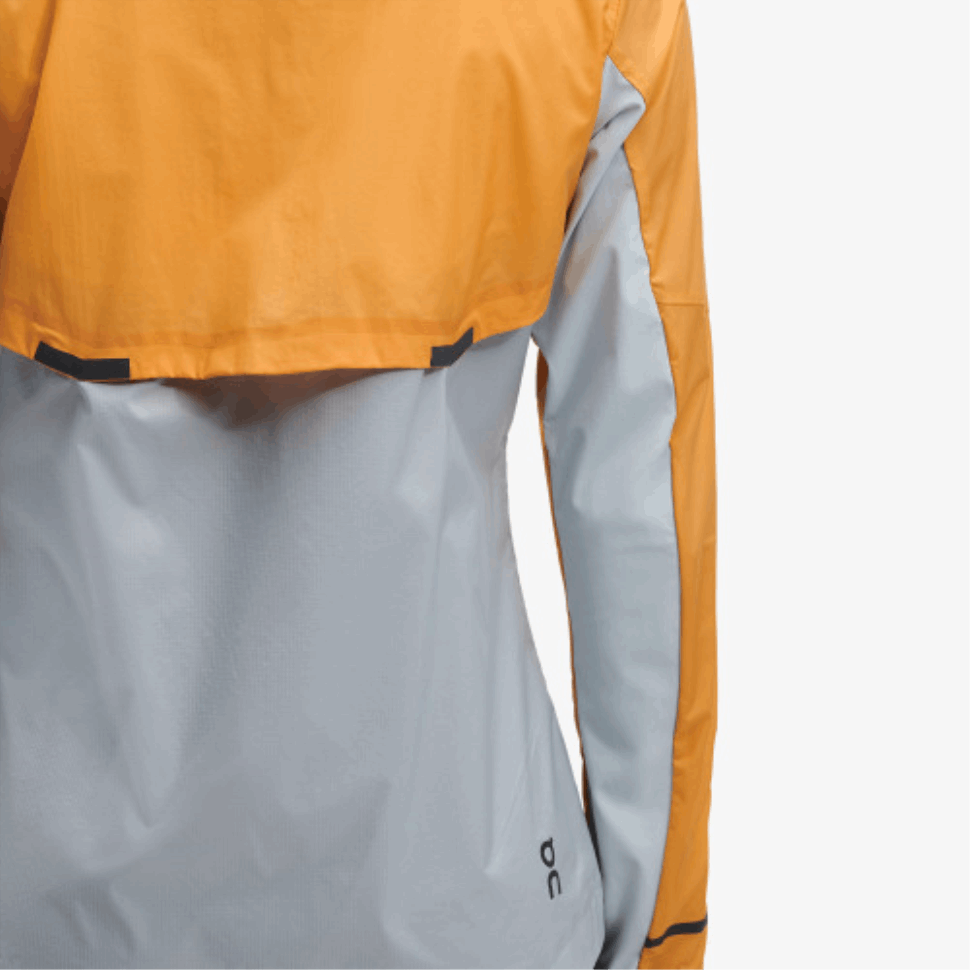 On Running Weather Jacket Mango-Hail