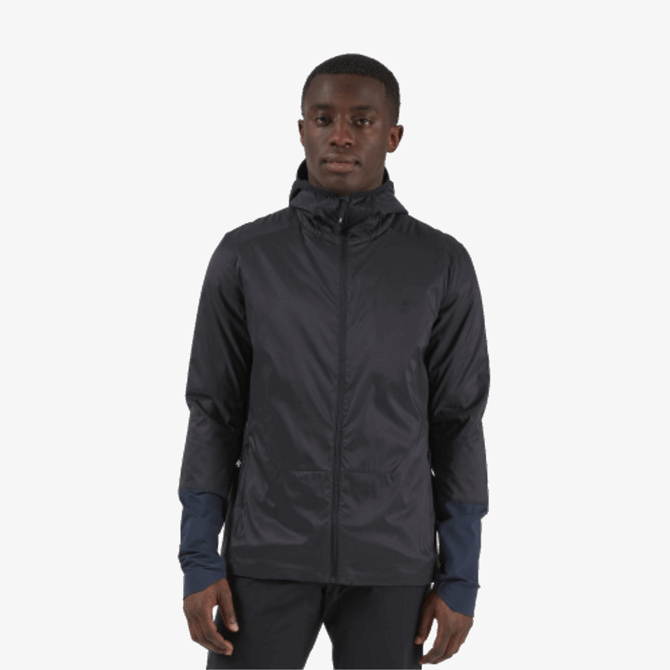On Running Insulator Jacket Black-Navy