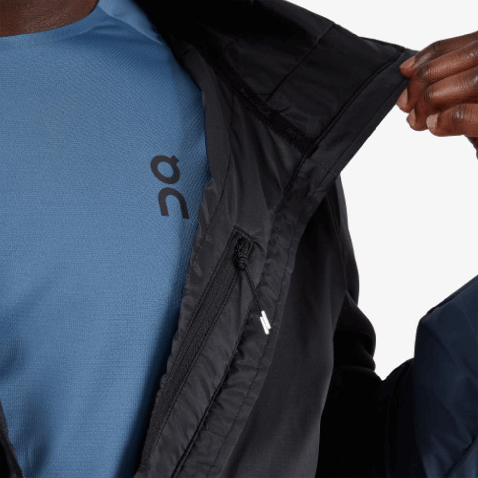 On Running Insulator Jacket Black-Navy