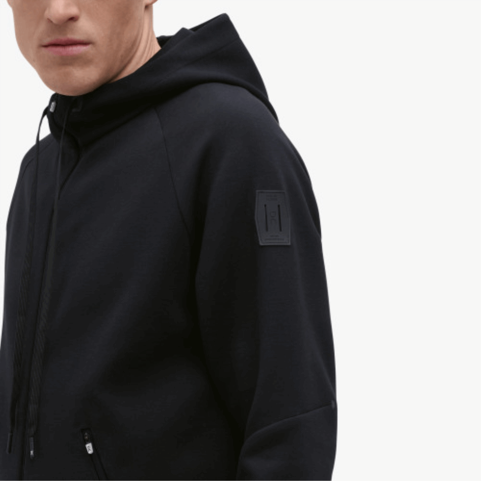 On Running Zipped Hoodie Black