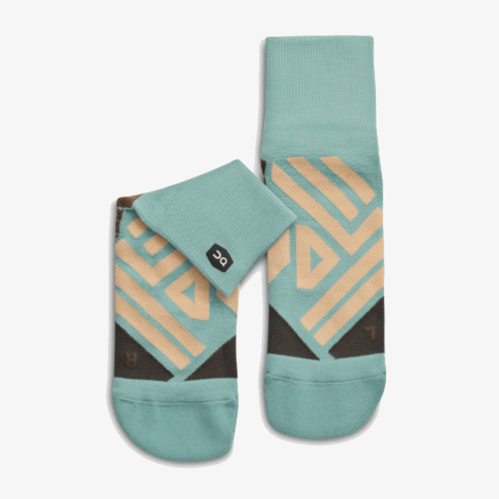 Mid Sock Sea-Rosebrown On Running