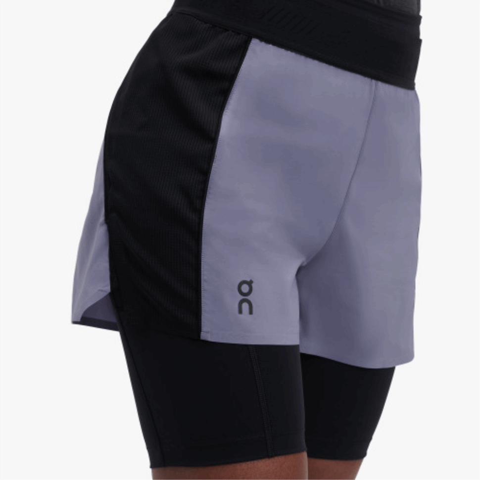 Active Shorts On Running Granite-Black
