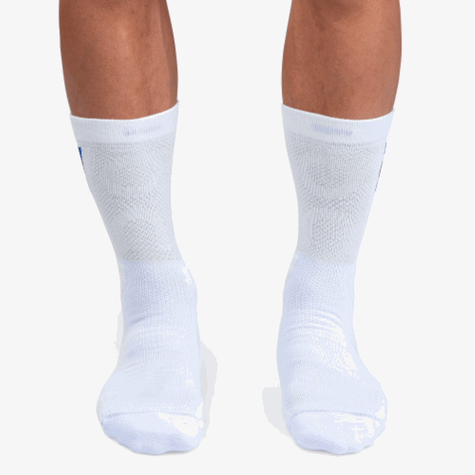 Tennis Sock White-Indigo On Running