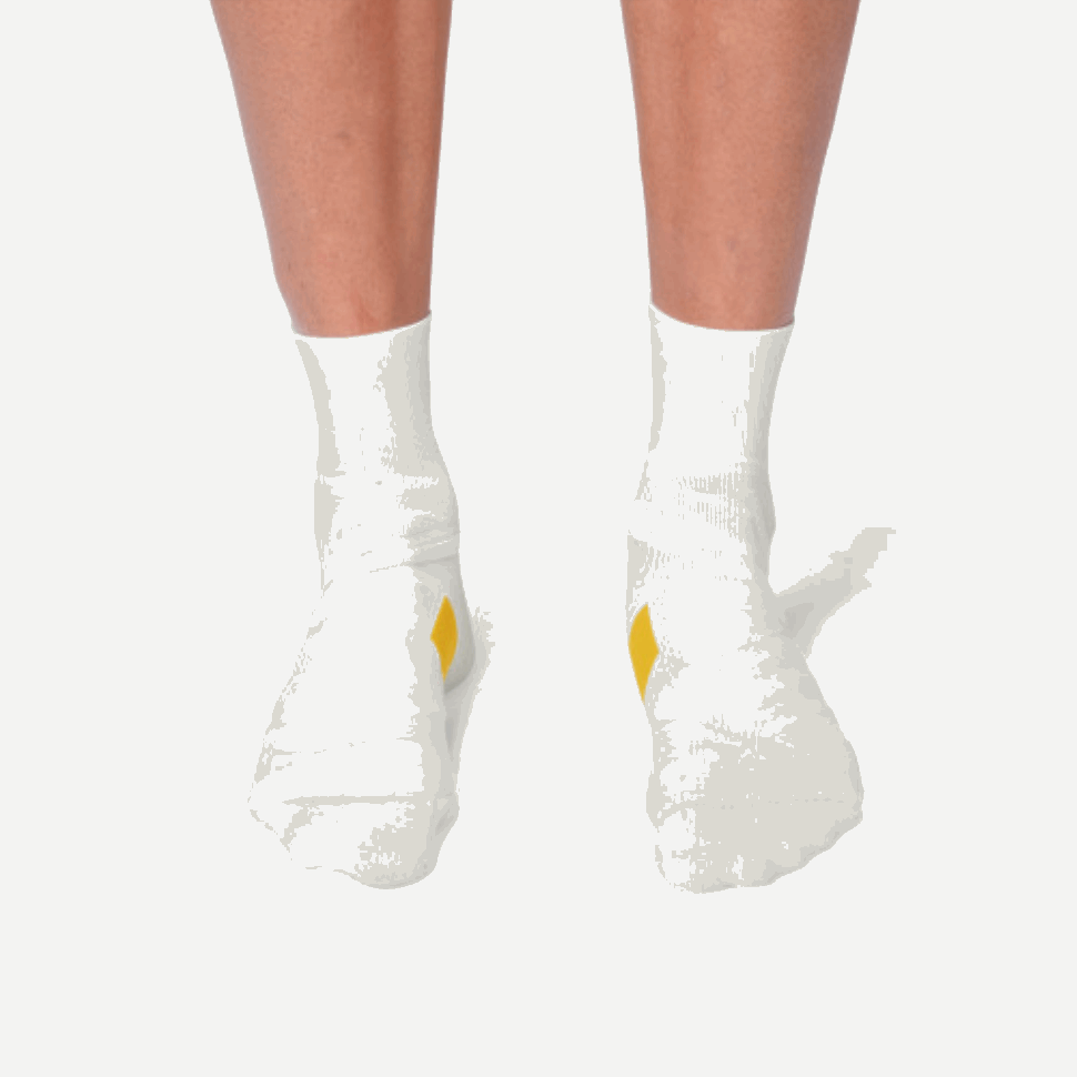On Running Mid Sock White Ice