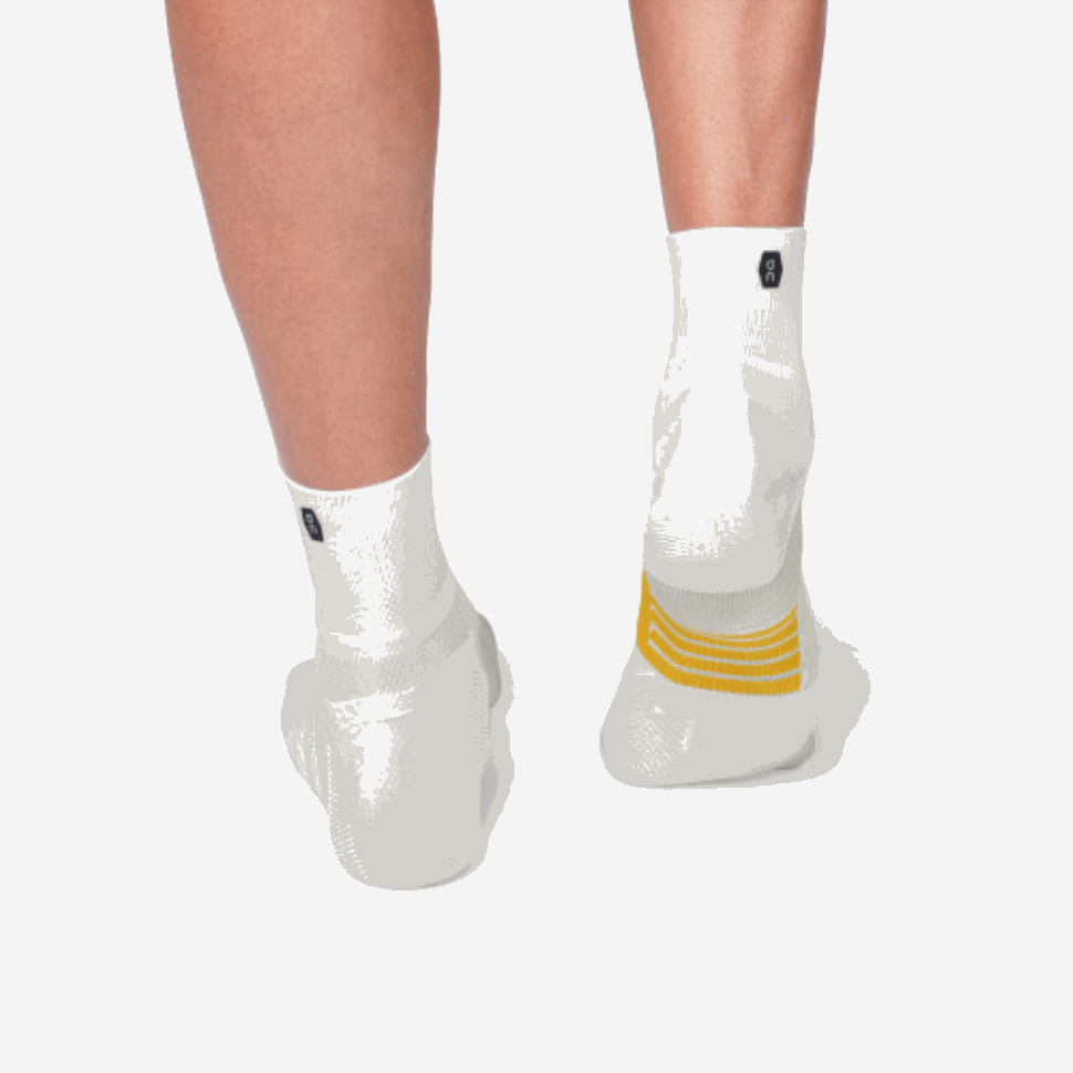 On Running Mid Sock White Ice