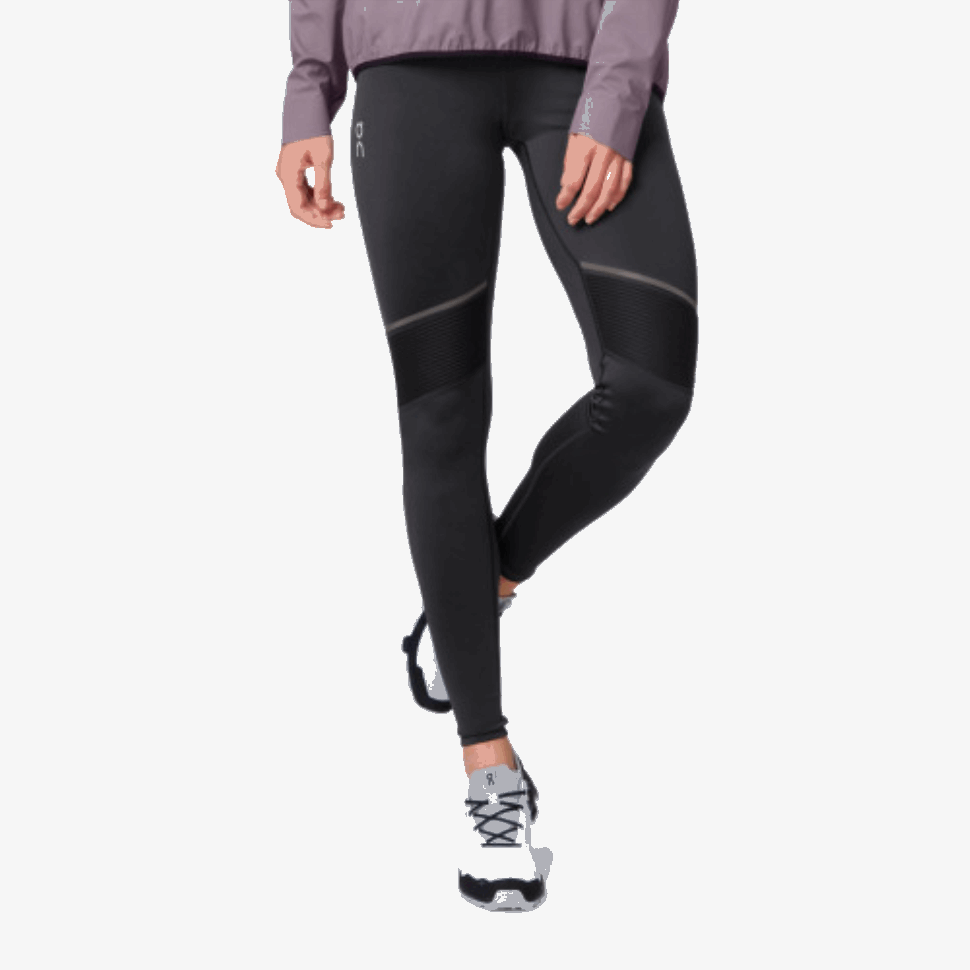 On Running Tights Long Black-Shadow