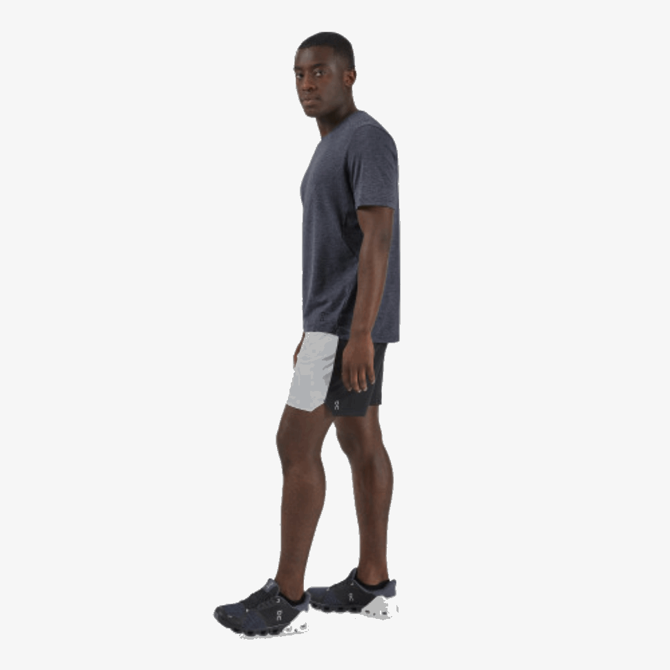 Lightweight Shorts On Running Glacier-Black