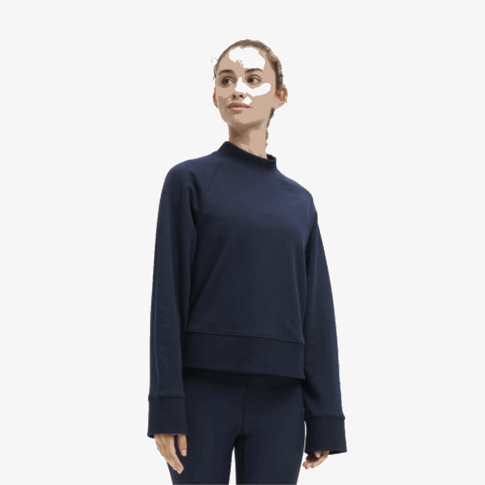 Crew Neck Navy On Running