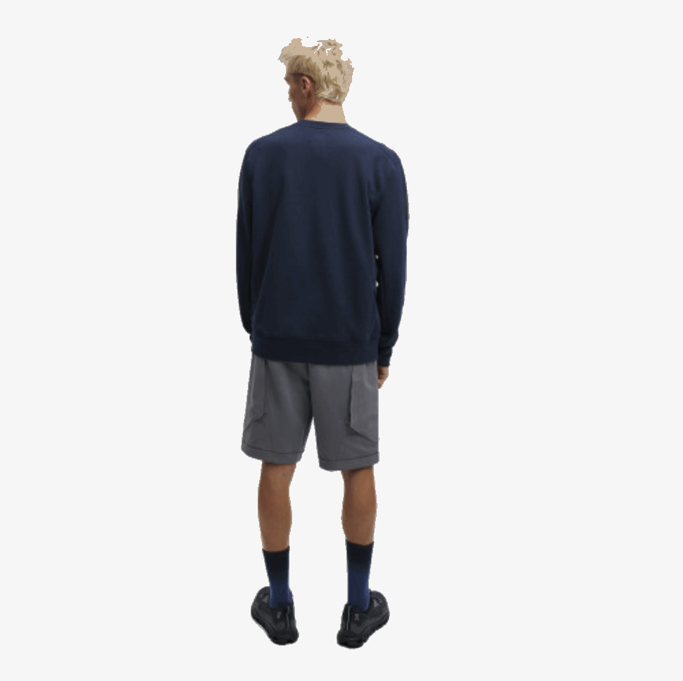 Crew Neck On Running Navy