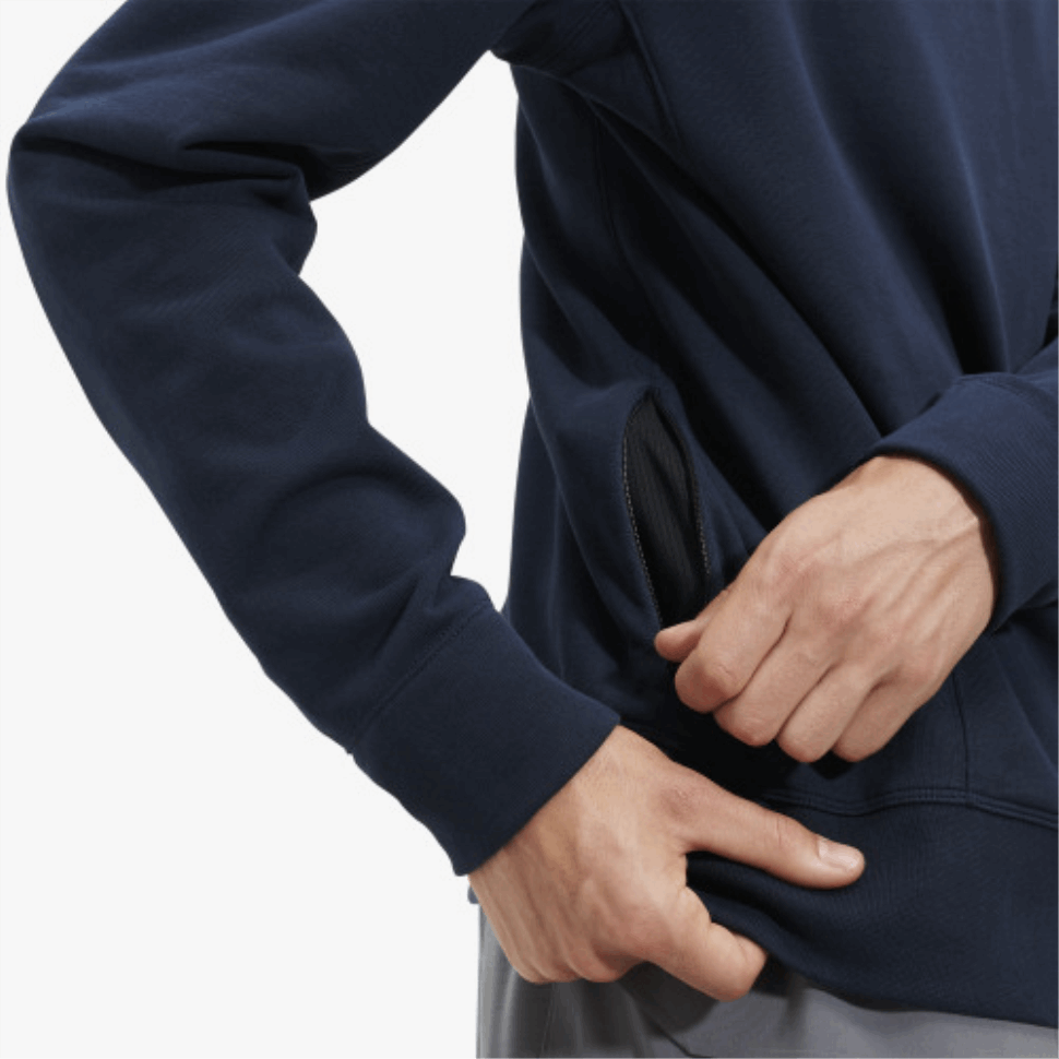 Crew Neck On Running Navy