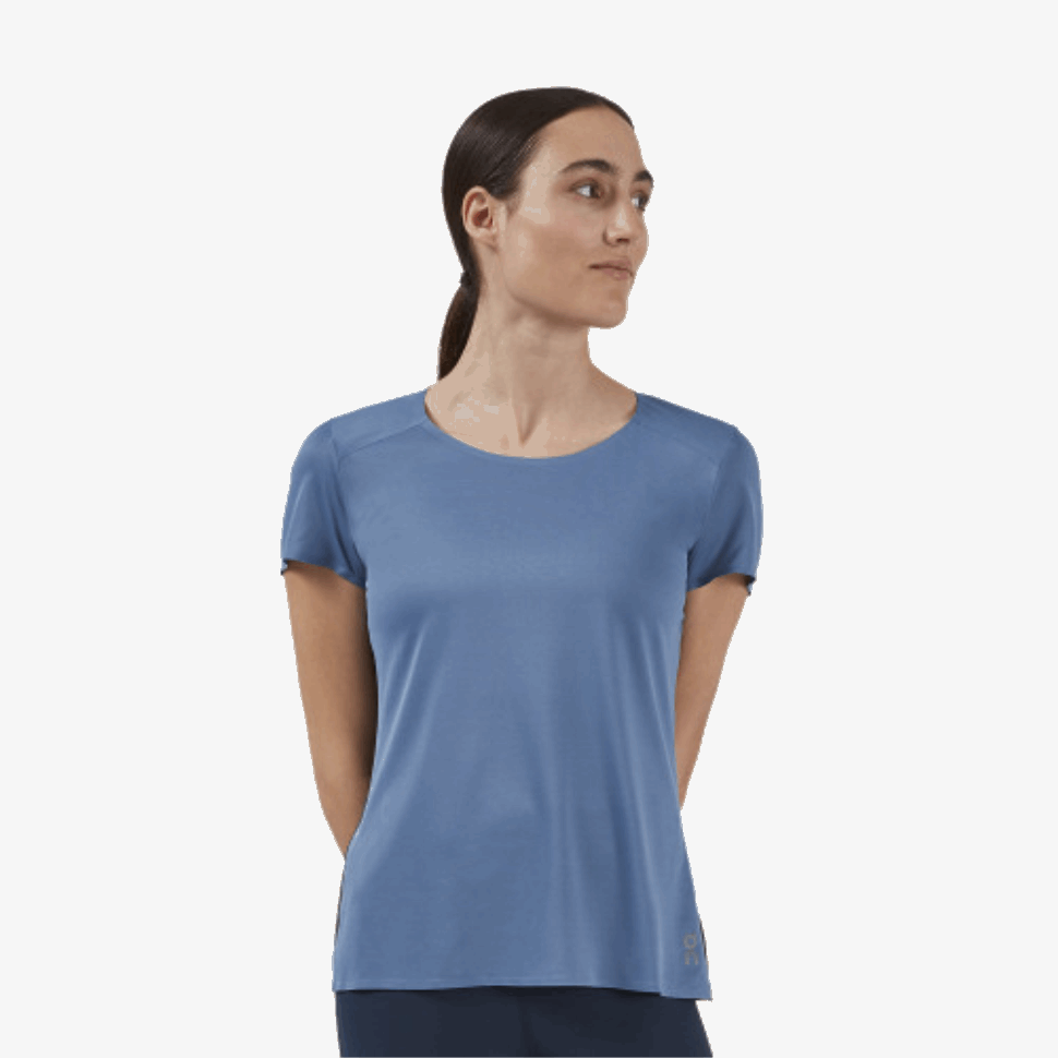 Performance-T Cerulean-Black On Running