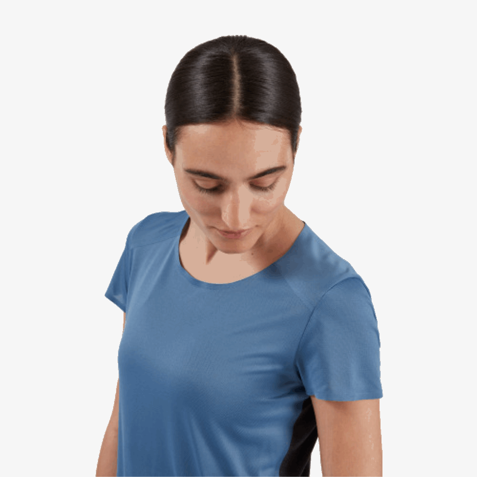 Performance-T Cerulean-Black On Running