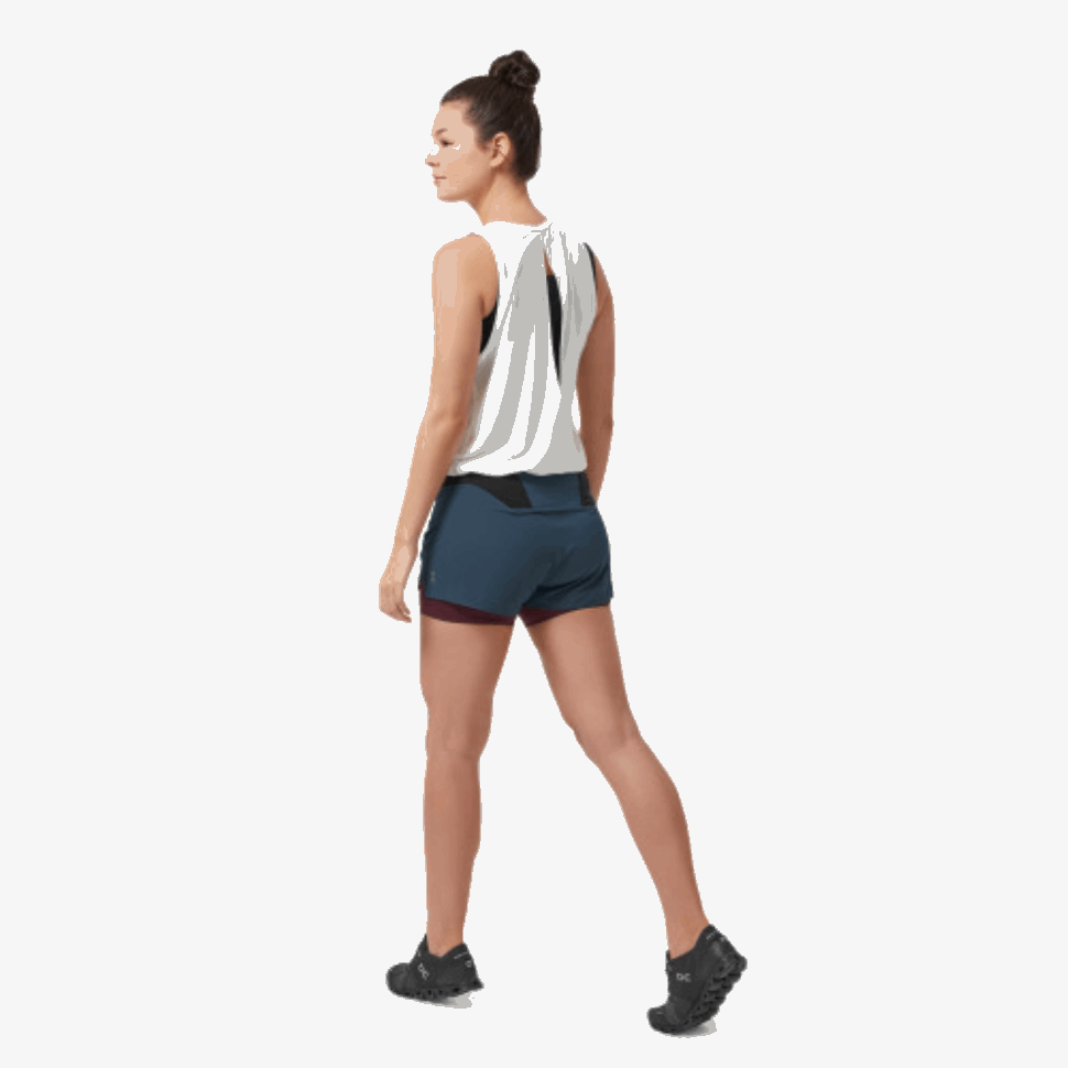 On Running Running Shorts Navy-Mulberry