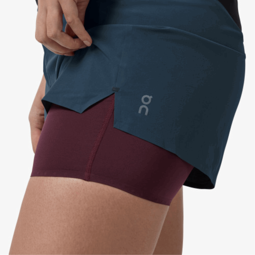 On Running Running Shorts Navy-Mulberry