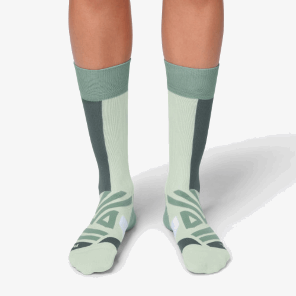 On Running High Sock Mineral-White