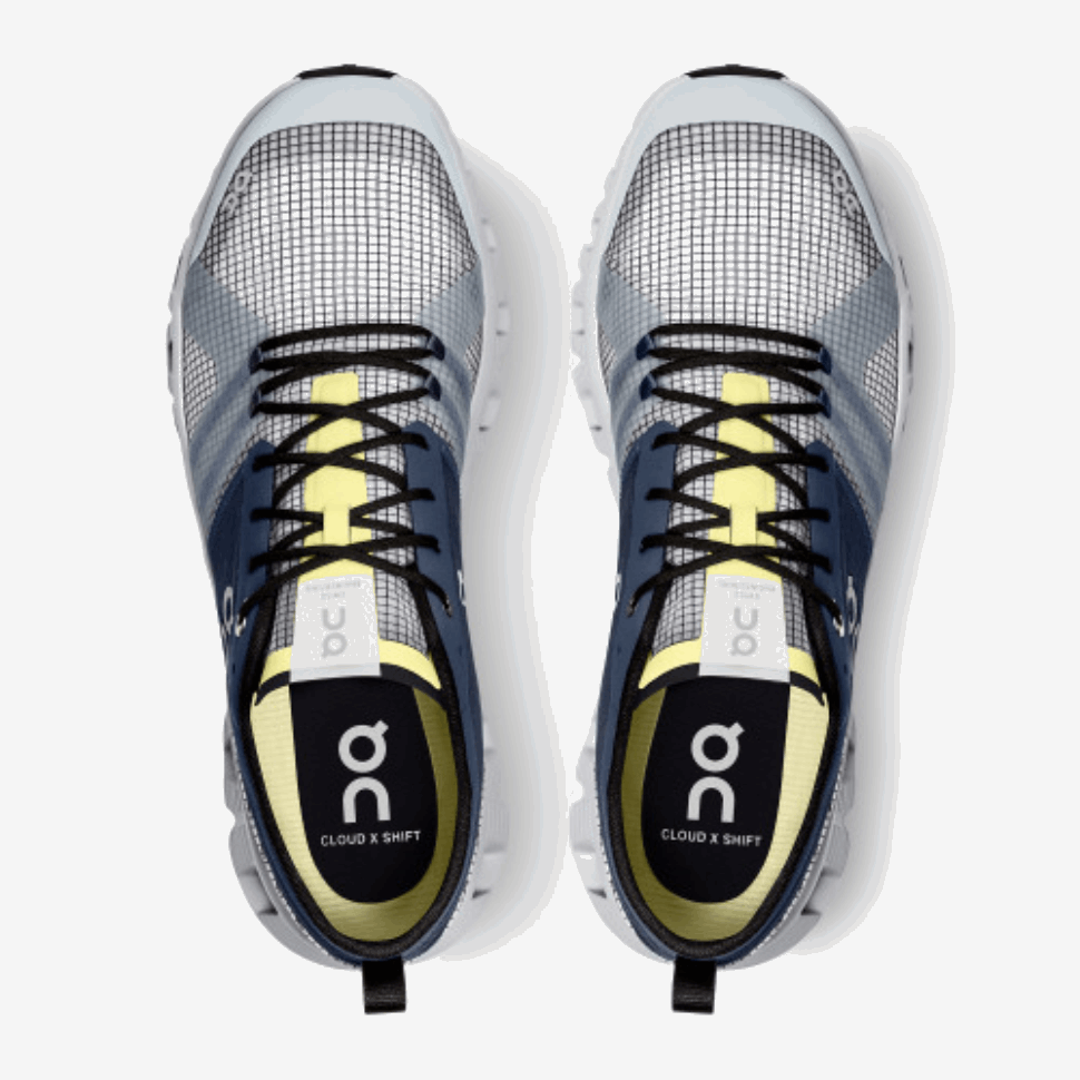 On Running Cloud X Shift Denim-White