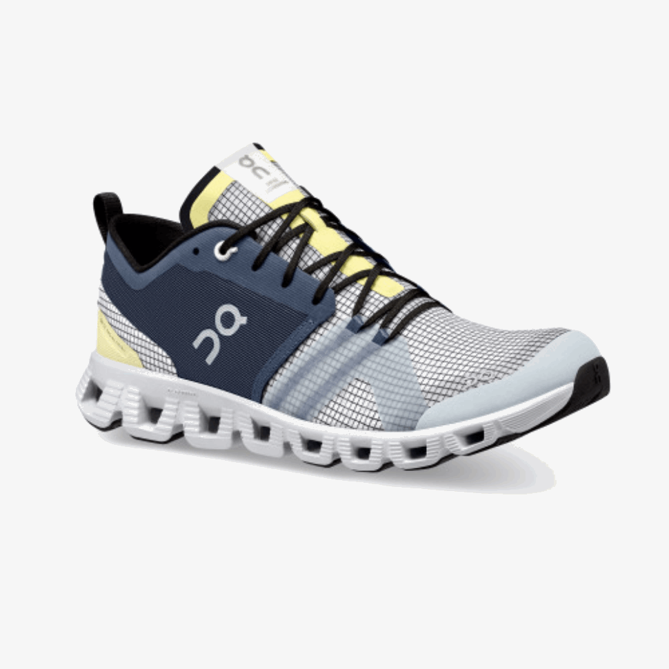 On Running Cloud X Shift Denim-White