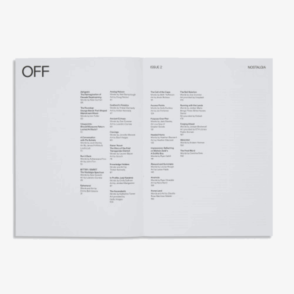 OFF Magazine Issue On Running