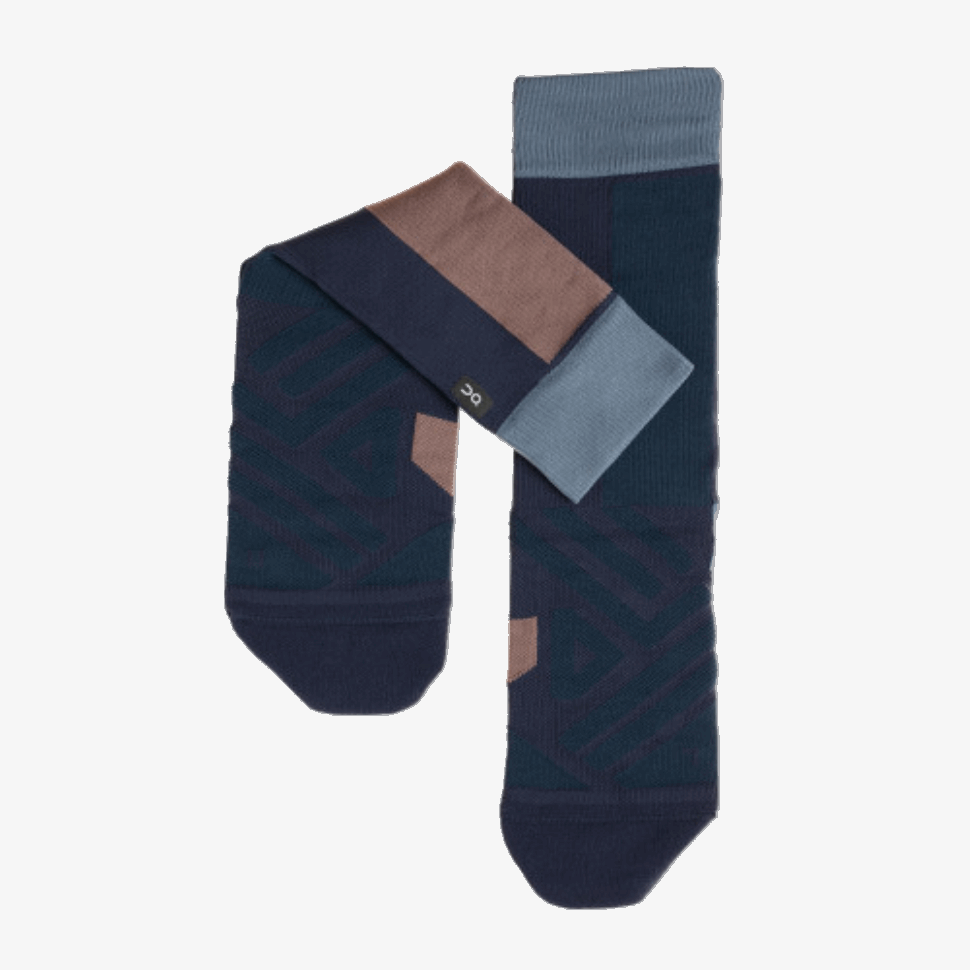 High Sock Navy-Grape On Running