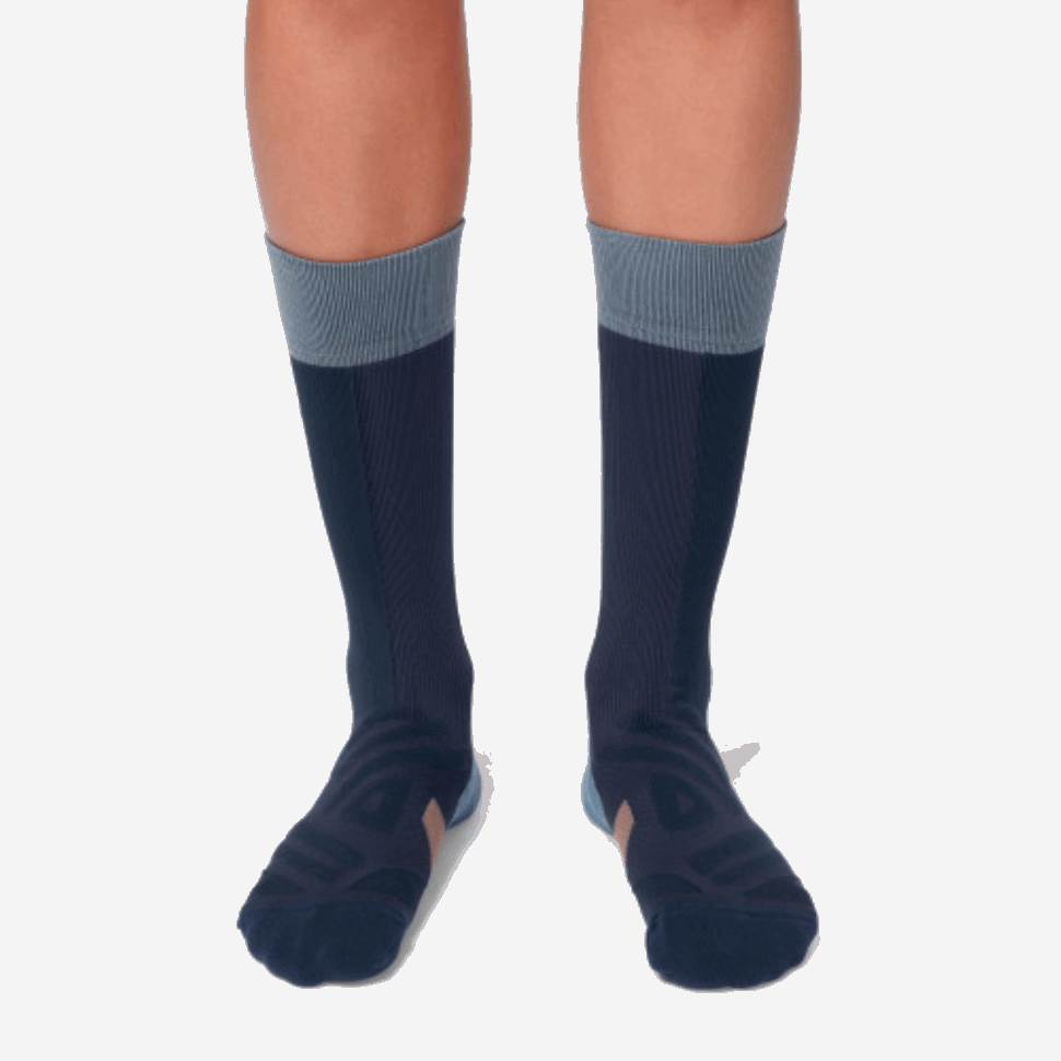 High Sock Navy-Grape On Running