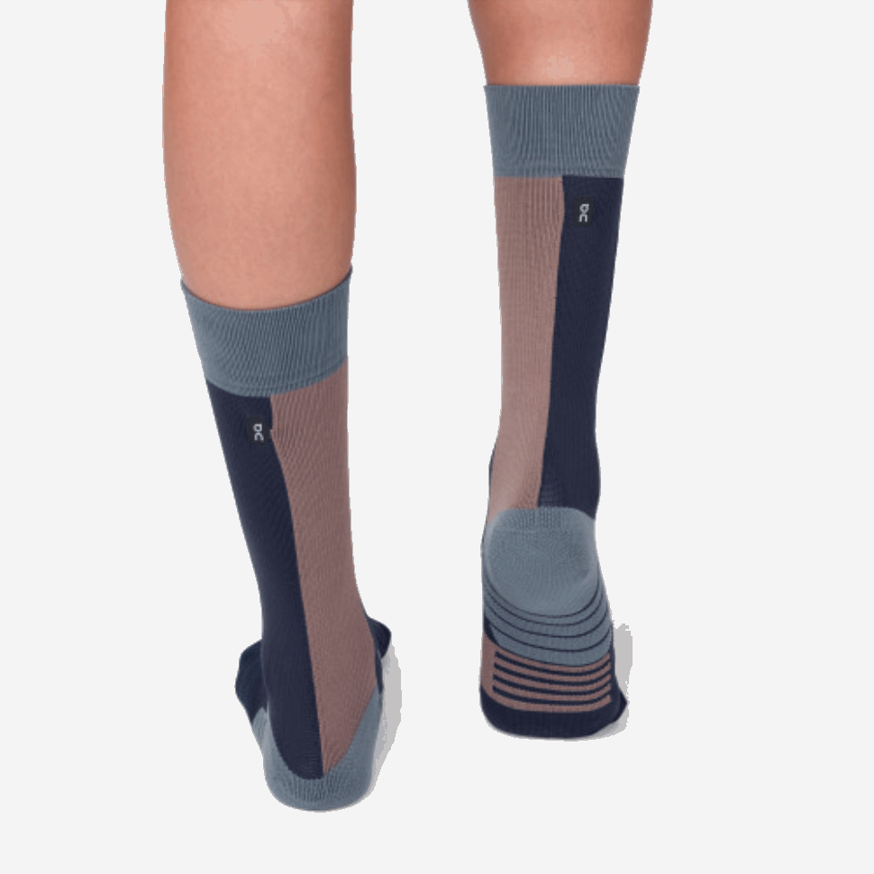 High Sock Navy-Grape On Running