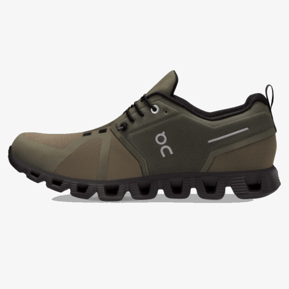 Cloud 5 Waterproof Olive Black On Running